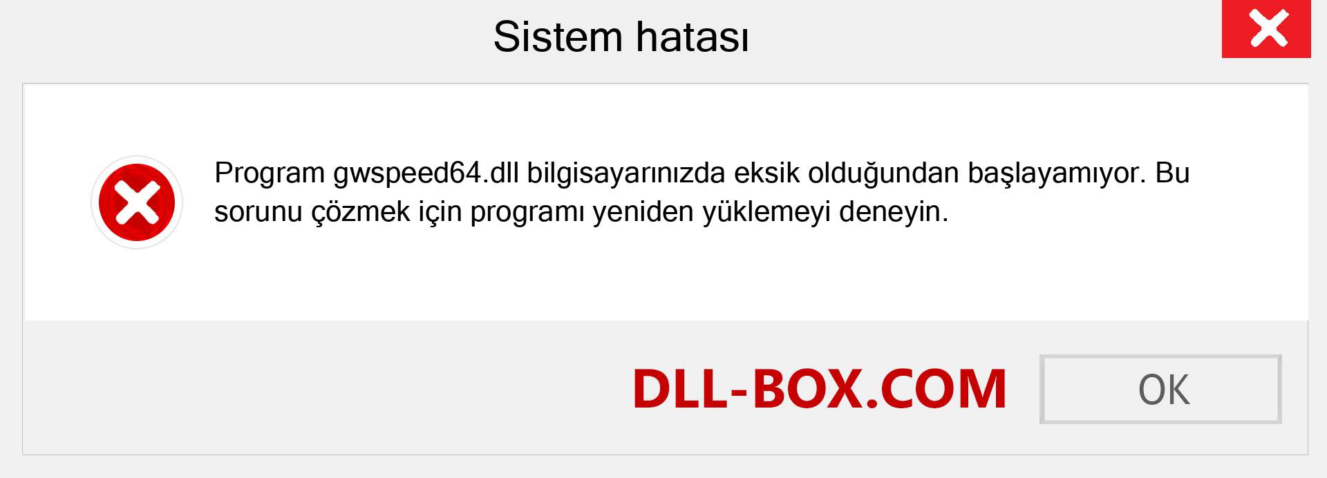 gwspeed64.dll dosyası eksik mi? Windows 7, 8, 10 için İndirin - Windows'ta gwspeed64 dll Eksik Hatasını Düzeltin, fotoğraflar, resimler